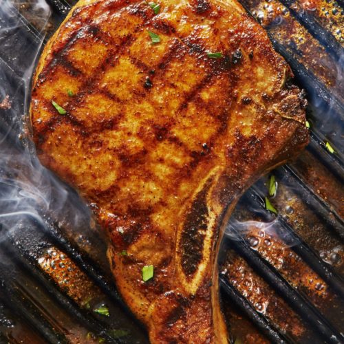 BBQ Pork Chops Grill Recipe | The Grillin' Dude